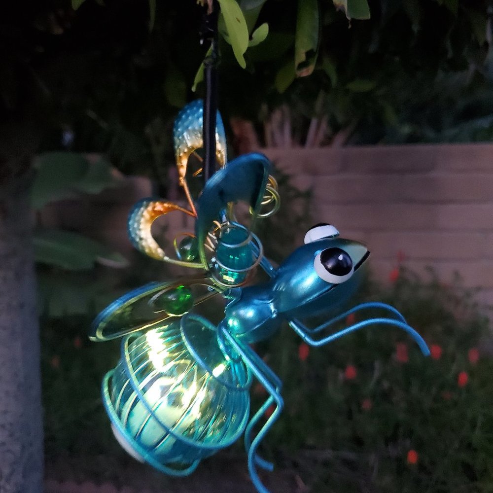 Colorful Whimsical LIGHTING BUG Solar LED, Garden Decor